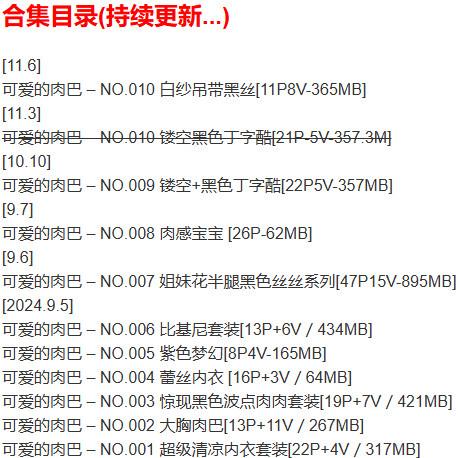 可爱的肉巴 – 微密圈写真合集【持续更新中】