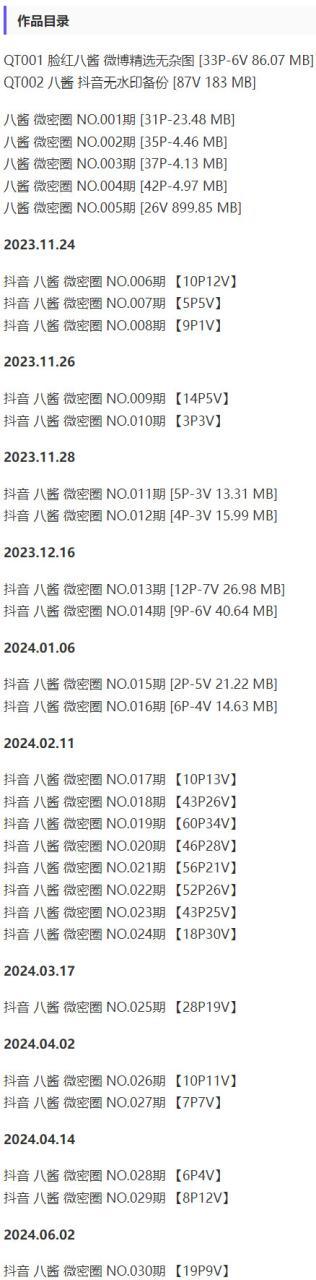 八酱 – 微密圈写真&视频合集【持续更新中】